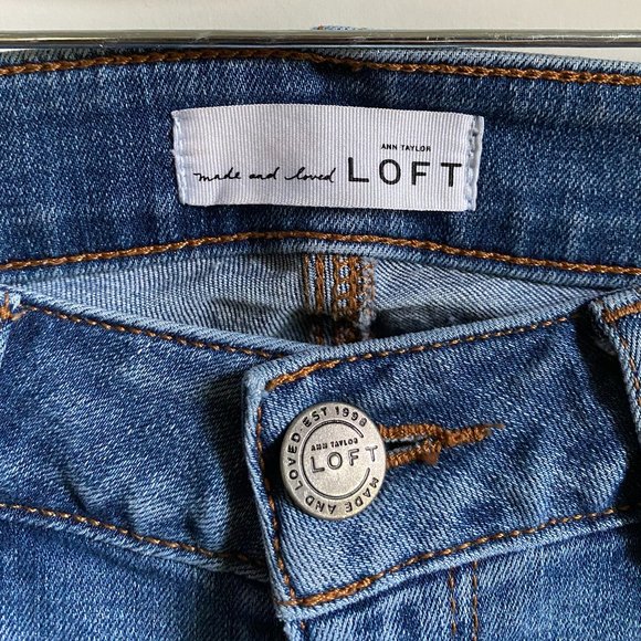 LOFT Curvy Skinny Cropped Women's Jeans - Picture 2 of 4